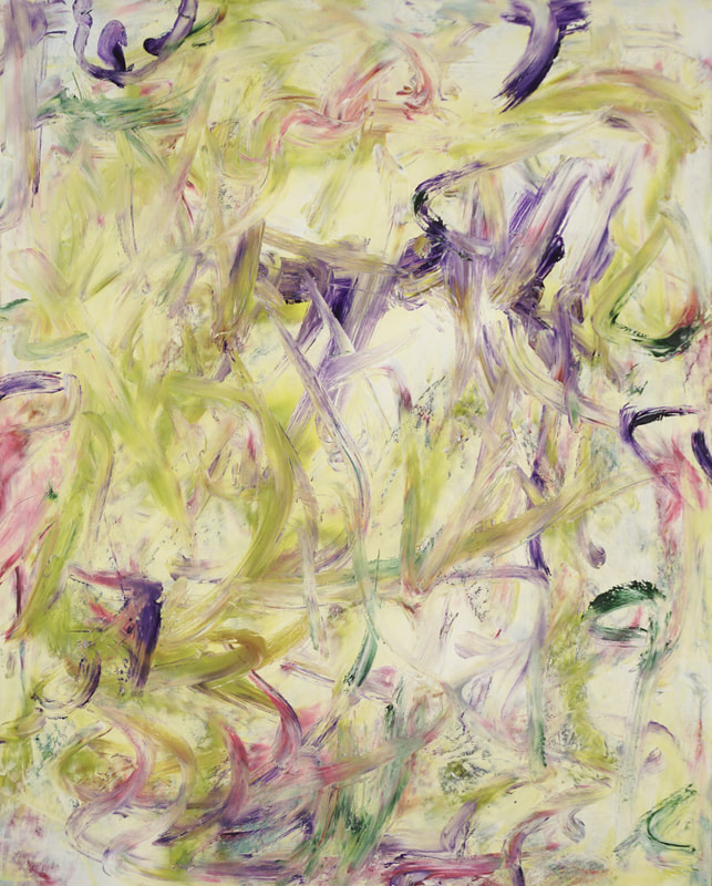 Catherine Gutsche, "Summer Lily Pond", 20x16, oil & wax on panel, framed