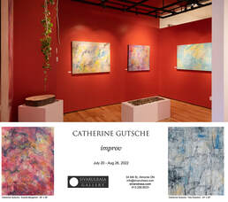 IMPROV an installation exhibition by Catherine Gutsche at the Sivarulrasa Gallery in Almonte Ontario